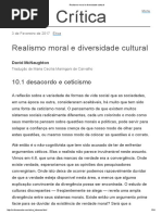 Realismo Moral e Diversidade Cultural - David McNaughton