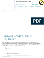 49-Point Professional House Cleaning Checklist™ - MaidPro