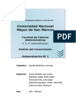 Gestión Del Conocimiento - Autoevaluación #1