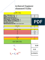 Geotechnical Engineer Mohammed Kadry: Inputs