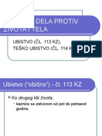 Ubistvo I Teško Ubistvo