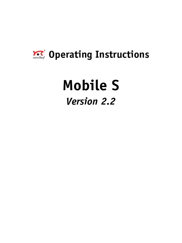 Mobile S Manual | PDF | Installation (Computer Programs) | Device Driver