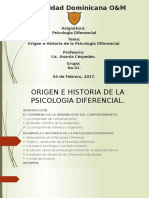 Diapositiva - Origen e Historia de La Psicologia Diferencial.