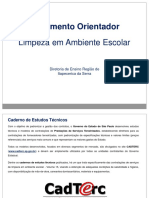 Documento Orientador Limpeza Escolar