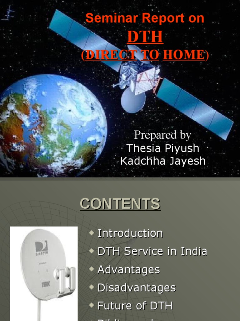 DTH Services in India: Overview & Future | PDF | Television | Satellite ...