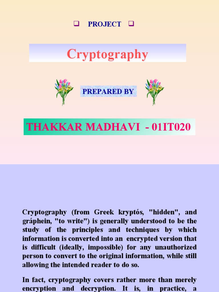 Understanding Cryptography Basics | PDF | Cryptography | Encryption