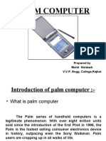 Palm Computer: Prepared by Mohit Nimbark V.V.P. Engg. College, Rajkot