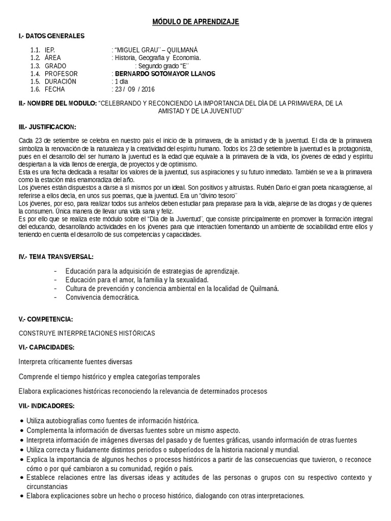 Modulo de Aprendizaje Hge Dia de