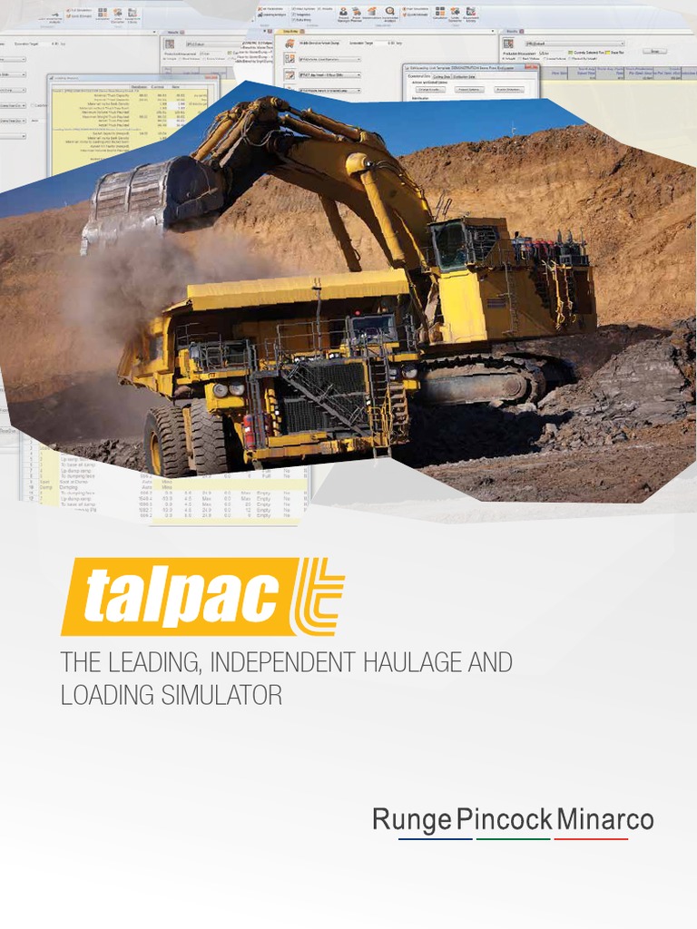 TALPAC: Haulage Simulation Tool | PDF | Simulation | Loader (Equipment)