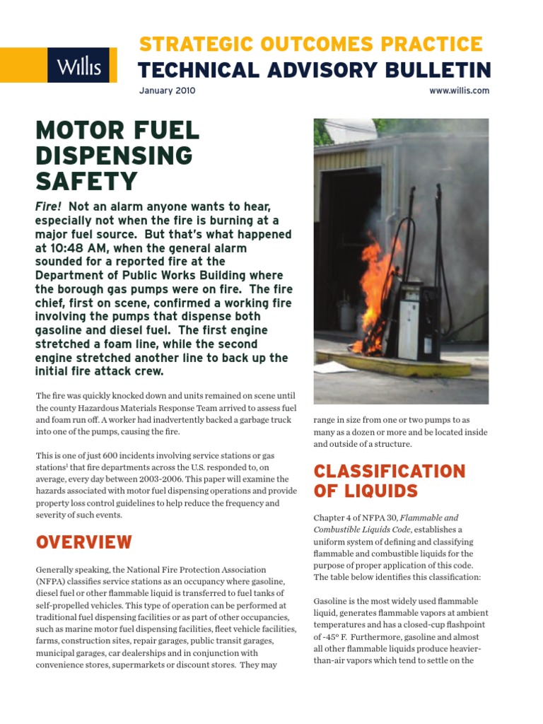 Motor Fuel Dispensing Safety Guide | PDF | Filling Station | Gasoline