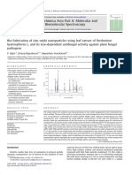 Rajiv, 2013. Bio-Fabrication of Zinc Oxide Nanoparticles Using Leaf Extract of Parthenium Hysterophorus L. and Its Size-Dependent Antifungal Activity Against Plant Fungal Pathogens