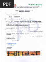 Contoh Surat Pernyataan Barang