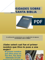 648curiosidades Sobre La Biblia