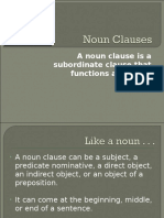 Noun Clauses