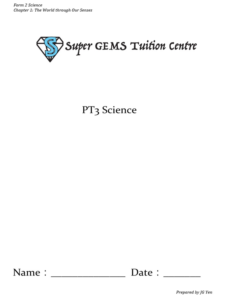 Form 2 science chapter 1 note pdf stimulus physiology senses
