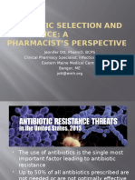 Antibiotic Selection and Resistance: A Pharmacist'S Perspective