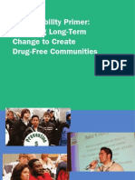 Sustainability Primer: Fostering Long-Term Change To Create Drug-Free Communities