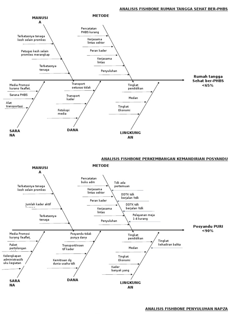 Analisis Fishbone Kesehatan Rumah Tangga | PDF