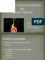 Fisiología gastrointestinal recién nacido