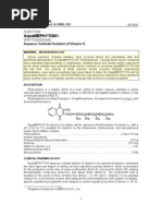 Download Merck Vitamin K Package Insert - Aquamephyton PI by Donna SN33874512 doc pdf