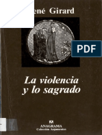 Girard - La Violencia y Lo Sagrado