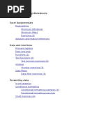 Juice Excel Training Worksheets