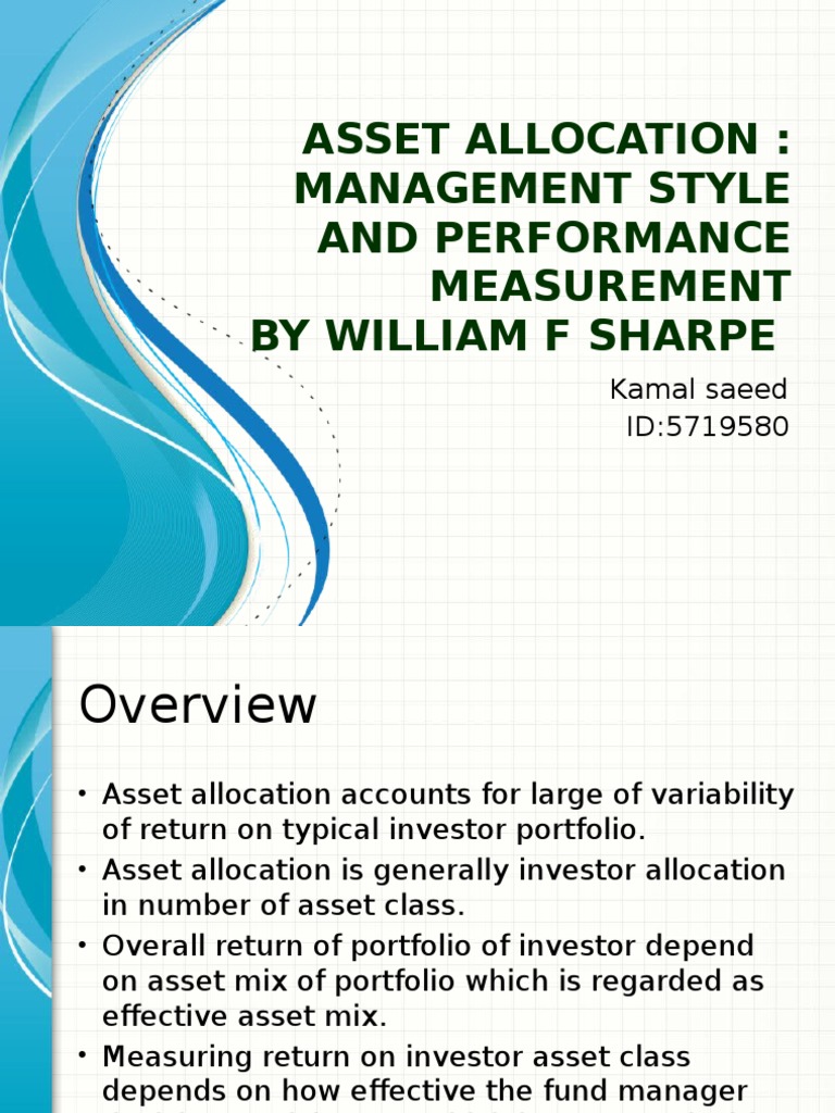 Asset Allocation and Performance Insights | PDF | Asset Allocation ...