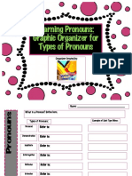 Free Types of Pronouns Graphic Organizer With Teachers Key