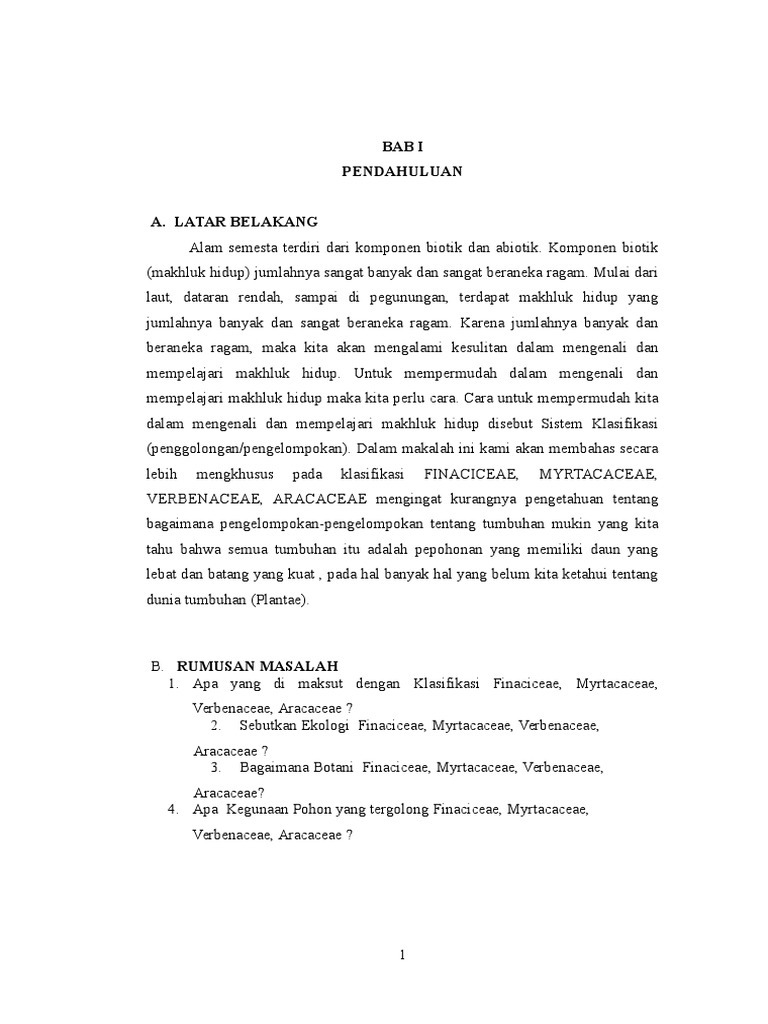 Makalah Klasifikasi Tumbuhan