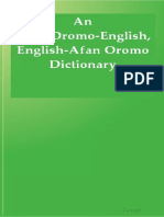 An AfanOromo English English AfanOromo Dictionary