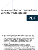 Characterization of Hollow Nanaparticles Using UV-V Spectros