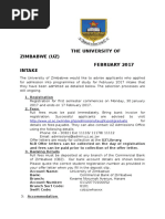 University of Zimbabwe Accepted Students 2013 | PDF