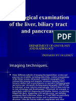 Lecture09 Radiological Examination of The Liver, Biliary Tract and Pancreas