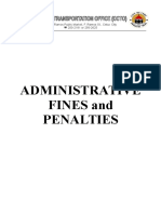 Administrative Fines and Penalties
