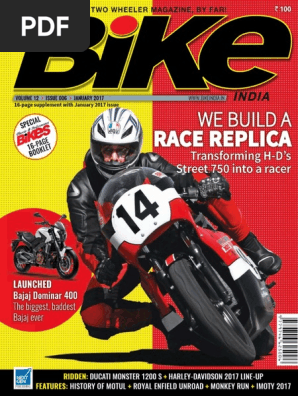 Bike India - January 2017 | PDF | Personal Transporters | Motor