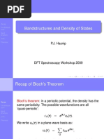 Bandstructures and Density of States: P.J. Hasnip