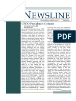 Ewsline: CPDD President's Column