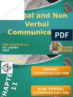 Verbal and Non Verbal Communication