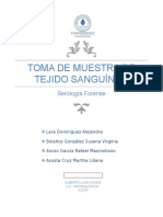 Toma de Muestra de Tejido Sanguineo ( (Practica 1) )