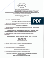 Declaratie Conformitate Ceresit CT 16 PDF