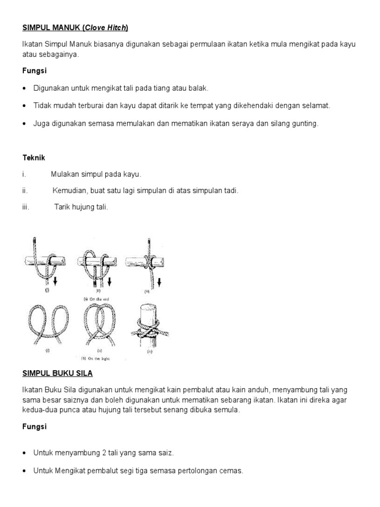 Simpul Manuk (Clove Hitch | PDF