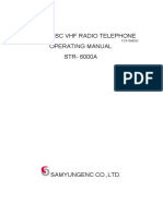 Marine DSC VHF Radio Telephone Operating Manual STR - 6000a