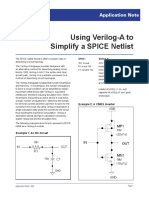 Using Verilog-A To Simplify A SPICE Netlist: Application Note