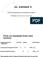 Econ Lecture 1: Interest Formulas