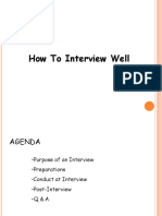 How To Interview Well