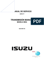 Manual Caja de cambios LUV D MAX