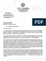 Letter To Mayor Re Request For Discipline Deputy Police Commissioner Spiezio Violating Social Media Policy