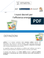 I Nuovi Decreti Efficienza Energetica