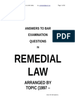 BAR EXAMS Question and Answer 1996 - 2006