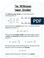 The Wilkinson Power Divider 723